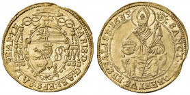 Paris Graf Lodron 1619 - 1653
Erzbistum Salzburg. Dukat, 1635. Salzburg
3,44g
HZ 1350
Zainende
ss/vz