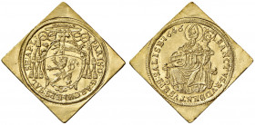 Paris Graf Lodron 1619 - 1653
Erzbistum Salzburg. Dukaten-Klippe, 1646. Salzburg
3,44g
HZ 1384
f.stgl