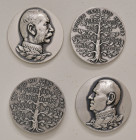 Diverse Herrscher
Dänemark. Lot 4x Ag Medaillen. auf das Haus Glücksburg
a. ca 43,40g
stgl
