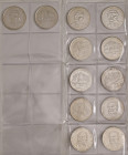 Lot
Ungarn. 12 Stück diverse 200 Forint (Ag), 1993 und 1994. a. ca 12,00g
KM 689+707
stgl