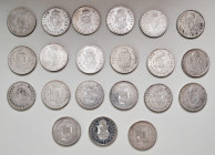 Franz Joseph I. 1848 - 1916
Lot. 21 Stück 1 Forint, diverse Jahre und Prägestätten
ges. 258,00g
ss/vz