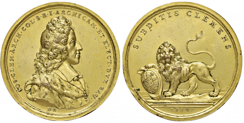 Joseph Klemens von Bayern 1688 - 1702
Deutschland, Köln. Cu Medaille, 1714. verg...