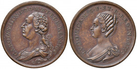 Luise zu Stolberg-Gedern 1752 - 1824
Deutschland, Stolberg-Gedern. Br Medaille, 1772. auf ihre Vermählung mit Charles Eduard Stuart (Bonnie Prince Cha...