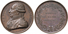 Ludwig XVIII. 1814 - 1824
Frankreich. Cu Medaille, 1817. auf Ludwig Joseph von Bourbon, Fürst von Condé (1736-1818). Brustbild nach links / 5 Zeilen S...