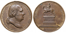 Ludwig XVIII. 1814 - 1824
Frankreich. Cu Medaille, 1817. auf die Wiederrichtung des Denkmals für Heinrich IV. durch Ludwig XVIII., Av. Brustbild nach ...