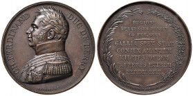 Ludwig XVIII. 1814 - 1824
Frankreich. Cu Medaille, 1820. auf den Duc de Berrynv.: CH. FERDINAND - HERZOG VON BERRY. Uniformbüste nach links, darunter ...
