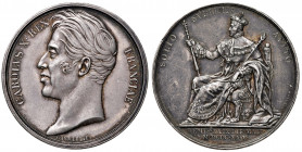 Charles X. 1824 - 1830
Frankreich. Ag Medaille, 1825. auf die Krönung Karl X. zu Reims, CAROLVS X REX FRANCIAE, unbedeckter Kopf links, rev. SOLIO SVB...