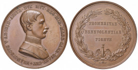 Ferdinando II di Borbone 1830 - 1859
Italien, Modena. Cu Medaille, 1855. Prämiemedaille für Herzog Franz V. von Österreich-Este von Modena, Ø 52 mm, v...