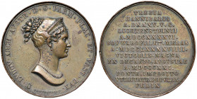 Maria Louisa von Österreich 1815 - 1847
Italien, Parma. Cu Medaille, 1821. auf die Grundsteinlegung der Trebia Brücke , Büste r.//13 Zeilen Schrift, Ø...