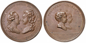 Gustav III. 1771 - 1792
Schweden. Cu Medaille, 1782. auf die Geburt seines zweiten Sohnes Karl Gustav, Herzog von Småland, am 25. August auf Schloß Dr...