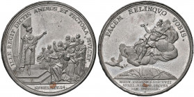 Joseph I. 1705 - 1711
Sn Medaille, 1711. auf den Tod Kaiser Joseph I., Obv: Biblische Darstellung (Genesis): Joseph predigt vor seinen Brüdern, Rev: D...