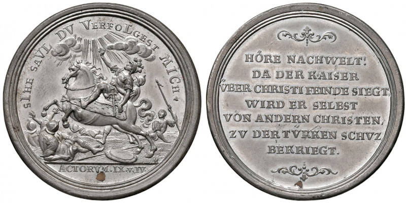 Karl VI. 1711- 1740
Sn Medaille, 1717. auf die Siege des Kaisers gegen die Türke...