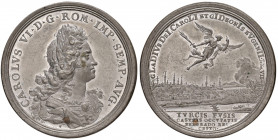 Karl VI. 1711- 1740
Sn Medaille, 1717. auf die Einnahme von Belgrad durch Prinz Eugen von Savoyen, Obv: Belorbeertes und geharnischtes Brustbild recht...