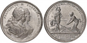 Maria Theresia 1740 - 1780
Sn Medaille, 1759. auf die Gefangennahme der preußischen Armee bei Maxen (18 km südöstlich von Dresden) am 21. November. Br...