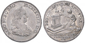 Maria Theresia 1740 - 1780
Ag - Jeton, 1767. auf die Genesung der Kaiserin von den Pocken, Ø 25,0 mm, von A. Widemann
Wien
3,88g
Montenuovo 1979, Slg....