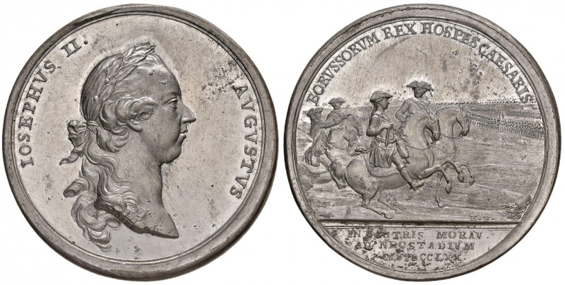 Maria Theresia 1740 - 1780
Sn Medaille, 1770. auf den Besuch Friedrich II. von P...
