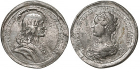 Maria Theresia 1740 - 1780
Sn Medaille, o.J.. auf Johann II. von Lothringen, als Serie von Maria Theresia in Auftrag gegeben auf die Vorfahren Ihres G...