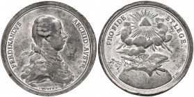 Maria Theresia 1740 - 1780
Sn Medaille, o.J. (1780). auf Erzherzog Ferdinand, den Begründer der Seitenlinie Habsburg-Este und Gouverneur von Mailand, ...