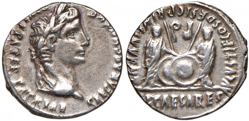 Augustus (27 v.-14 n. Chr.)
Römische Münzen, Römische Kaiserzeit. Denarius, 2-1 ...