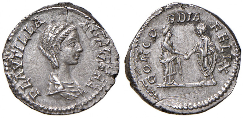 Plautilla (202-205/211)
Römische Münzen, Römische Kaiserzeit. Denarius, 202-205 ...