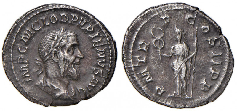 Pupienus (238)
Römische Münzen, Römische Kaiserzeit. Denarius, Februar-Mai 238 n...