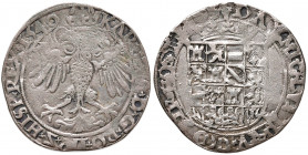 Karl V. (Karl I. von Spanien) 1506 - 1555
Belgien, Brabant. 4 Patards, 1540. Antwerpen
5,82g
Vanhoudt I 32
ss