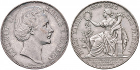 Ludwig II. 1864 - 1886
Deutschland, Bayern. Vereinstaler / Siegestaler, 1871. München
18,48g
AKS 174, J. 104
f.vz/vz