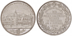 Stadt
Deutschland, Bremen. Taler, 1864. auf die Eröffnung der Neuen Börse, nur 5.000 Exemplare geprägt
B Hannover
17,57g
AKS 15, Dav. 627, Kahnt 162, ...