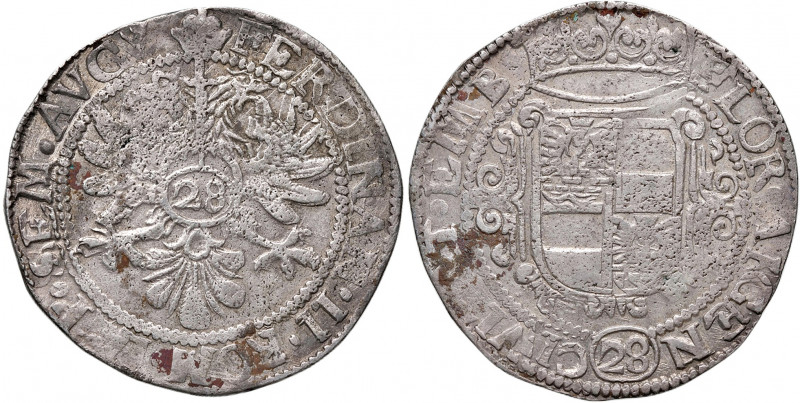 Ferdinand II. 1619 - 1637
Deutschland, Emden. 28 Stuber (2/3 Thaler / 1 Gulden),...