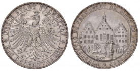 Stadt
Deutschland, Frankfurt. Taler, 1863. Frankfurt
18,55g
AKS 45, Jaeger 52, Kahnt 172, Dav. 654
vz