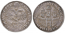 Stadt
Deutschland, Hamburg. Taler, 1610. mit Titel Rudolph II.
Hamburg
28,82g
Dav. 5360, Gaed. 368
Prägeschwäche
f.vz