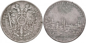 Stadt
Deutschland, Nürnberg. Taler, 1768. mit Titel Joseph II. , Stadtansicht
Nürnberg
27,71g
Slg. Erlanger 760, Davenport 2494
ss
