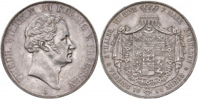 Friedrich Wilhelm III. 1797 - 1840
Deutschland, Preussen. Doppelter Vereinstaler, 1840. A Dresden
37,16g
Thun 252
win. Randfehler
f.vz/vz