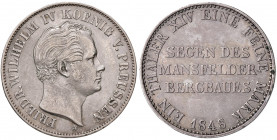 Friedrich Wilhelm IV. 1840 - 1861
Deutschland, Preussen. Ausbeutetaler, 1848. A Dresden
22,24g
Thun 257
ss/vz