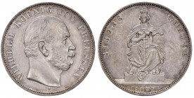 Wilhelm I. 1861 - 1888
Deutschland, Preussen. Vereinstaler, 1871. „SIEGESTALER"
A Berlin
18,55g
Thun 272, Olding 408, AKS 118, J. 99
vz