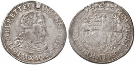Johann Friedrich 1608 - 1628
Deutschland, Würtemberg. Taler, 1625. C.T Christophstal
28,68g
Klein/Raff 323
f.ss/ss