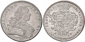 Karl Eugen 1744 - 1793
Deutschland, Würtemberg. Taler, 1769. Stuttgart
28,00g
Dav. 2866 A, Klein/Raff 370
ss/vz