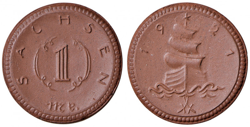 Freistadt Sachsen
Deutschland, Weimarer Republik. 1 Mark, 1921. 3,12g
J. N.55
st...