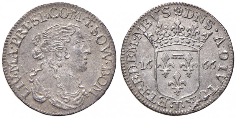 Livia Centurioni Malaspina 1616 - 1668
Italien, Lucca. Luigino, 1666. Nachahmung...