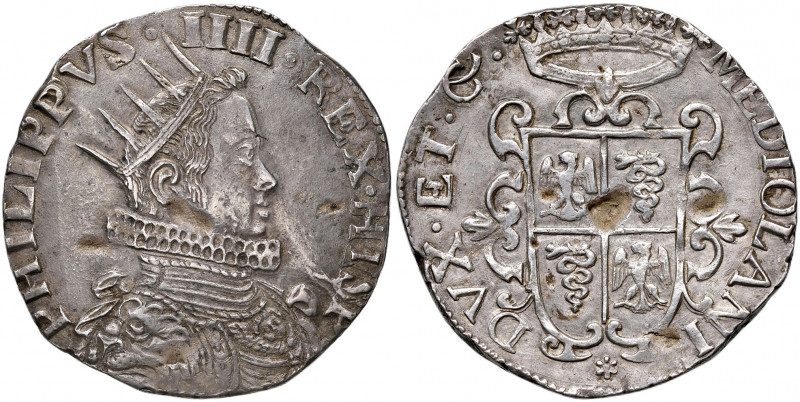 Philipp IV. von Spanien 1621- 1665
Italien, Mailand. Ducatone, Jahr ?. Mailand
3...