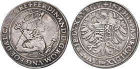 Ferdinand I. 1521 - 1564
Taler, o. Jahr. Wien
28,57
MzA. Seite 3, Dav. 8009
ss