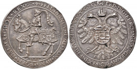 Ferdinand I. 1521 - 1564
3 1/4 Schautaler, 1541/1560. Blei - Zinnguss - Kopie, Copy
Kremnitz
88,58g
vergl. zu Markl 2043
f.vz/vz