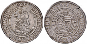 Ferdinand I. 1521 - 1564
Taler, o. Jahr. Joachimsthal
28,76g
MzA. Seite 4
Sf. am Rand
ss