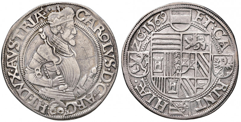 Erzherzog Karl von der Steiermark und Kärnten 1564 - 1590
60 Kreuzer / Guldental...