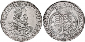 Matthias II. 1612 - 1619
Taler, 1611. KB Kremnitz
28,17g
MzA. Seite 97
Henkelspur
ss