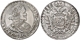 Ferdinand III. 1637 - 1657
Taler, 1656. KB Kremnitz
28,71g
Her. 484
vz