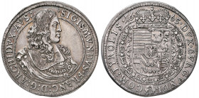 Erzherzog Sigismund Franz 1662 - 1665
Taler, 1665. Hall
28,60g
MzA. Seite 164
ss/vz