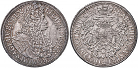 Leopold I. 1657 - 1705
Taler, 1699. Wien
28,65g
Her. 598
win. Kratzer
ss/vz