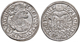 Leopold I. 1657 - 1705
3 Kreuzer, 1669. SHS Breslau
1,57g
Her. 1538 var.
vz/stgl