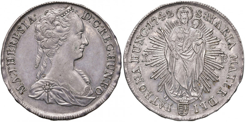 Maria Theresia 1740 - 1780
Taler, 1742. K-B Kremnitz
28,81g
Fr. 1042, Her. 562, ...